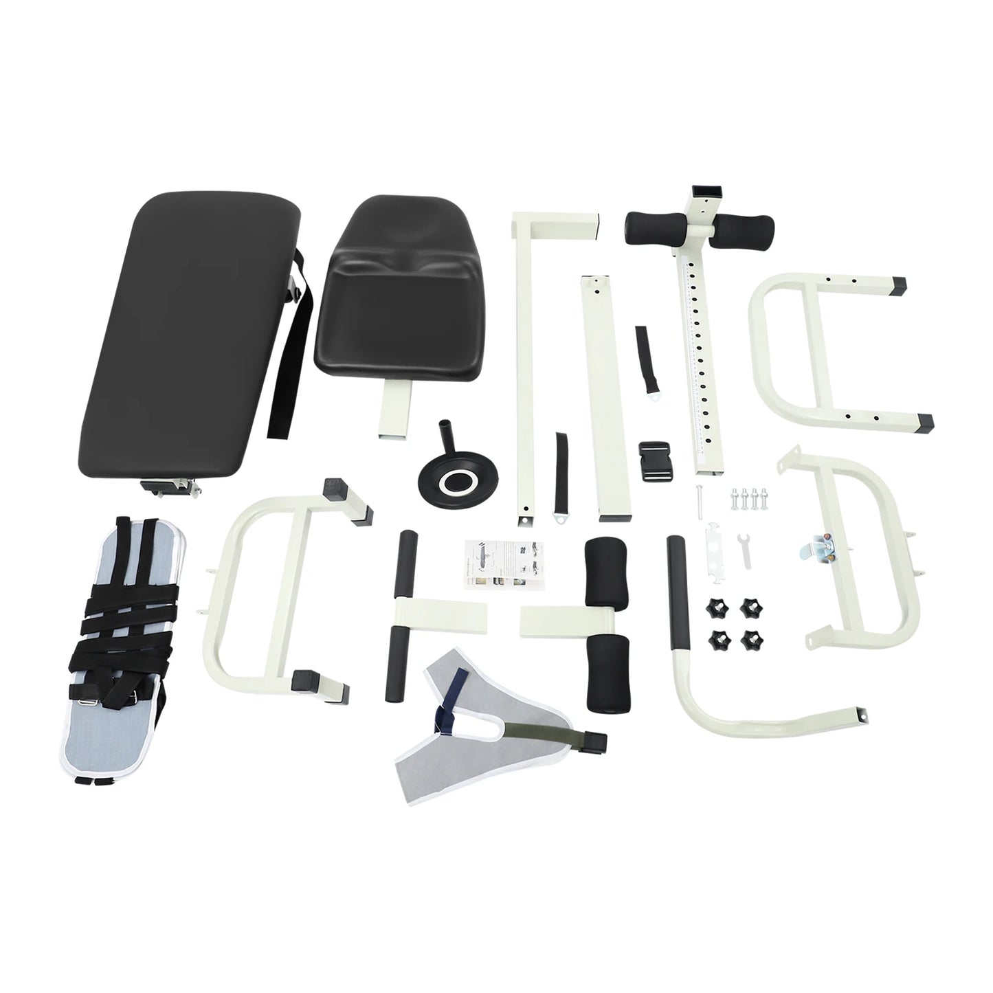 Adjustable Multifunctional Back Stretch Bench With Cervical Traction Support