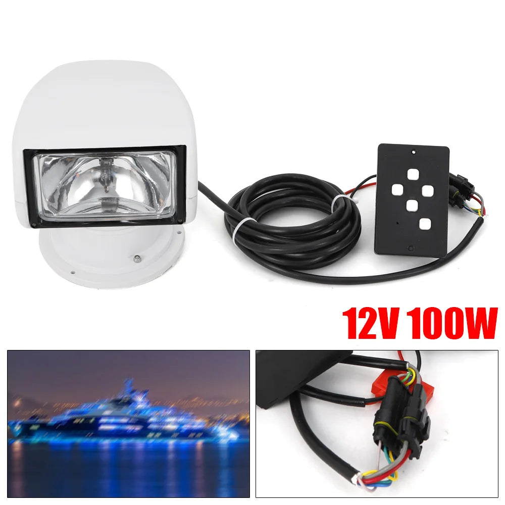 Remote Controlled Waterproof Marine Search Light 100 Watt
