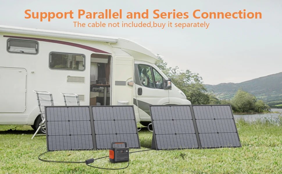 MHPOWOS Portable Foldable Solar Panel for RV and Outdoor Use