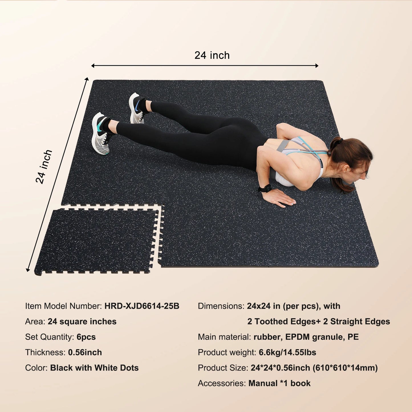 Interlocking Floor Mats For Home Gym With EVA Foam