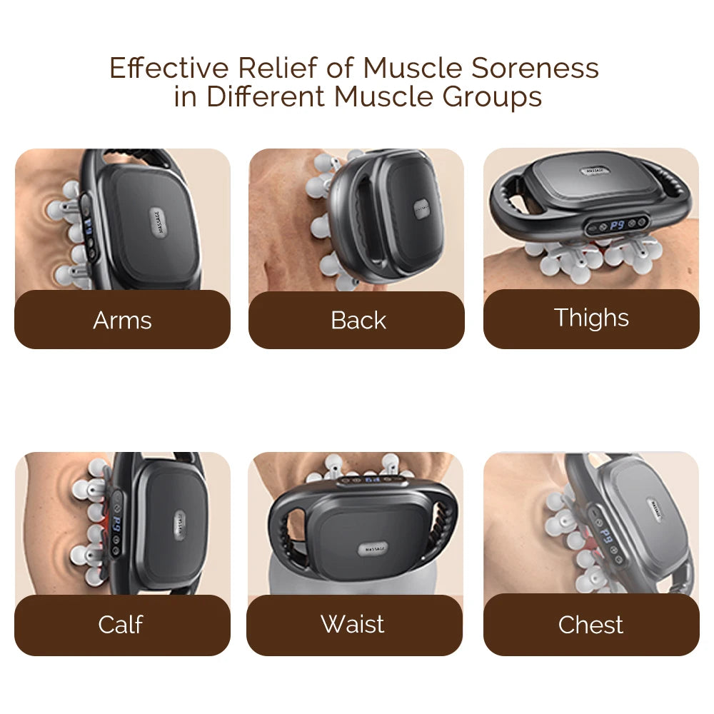 Foreverlily 16 Head Fascia Gun Full Body Massager With 9 Modes