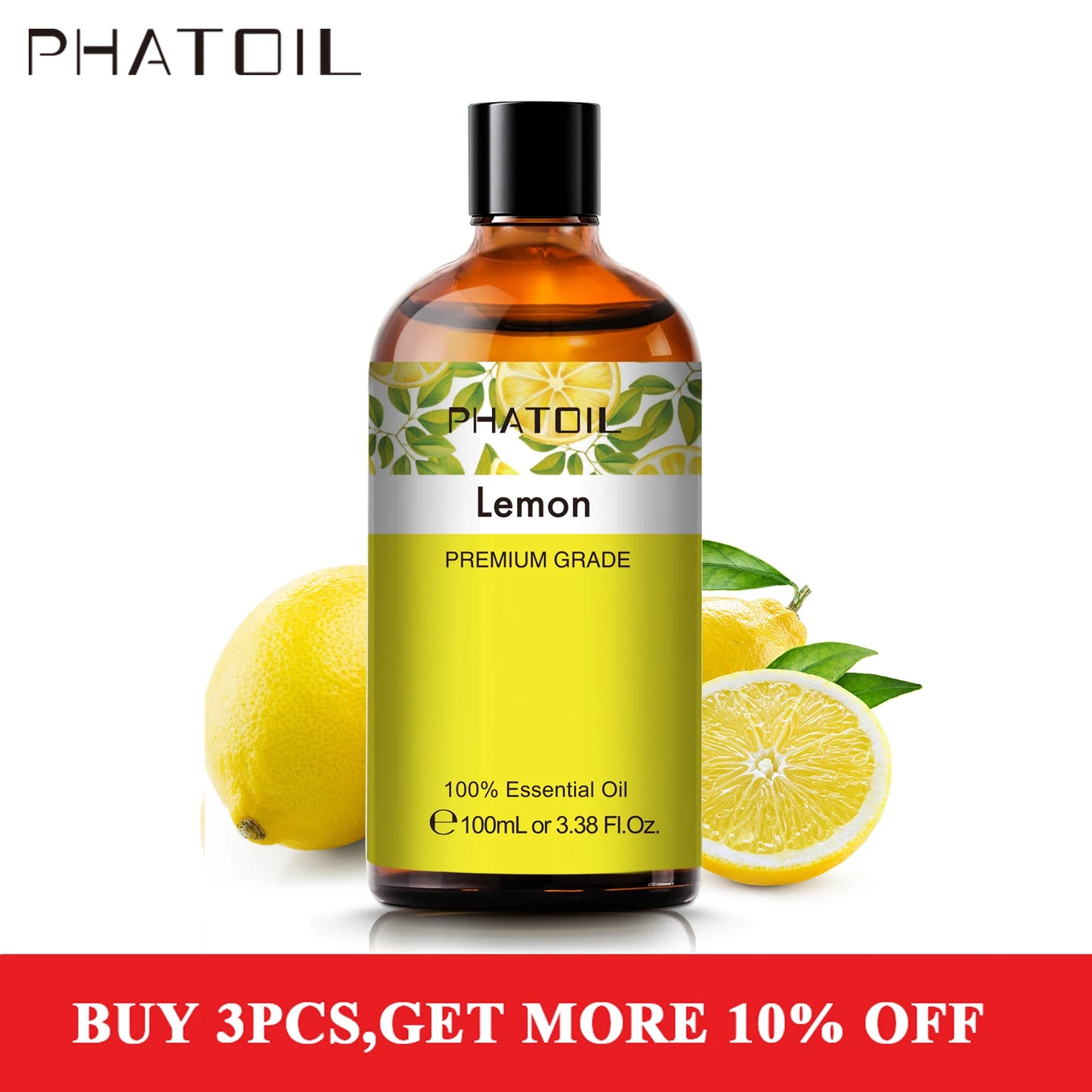 PHATOIL Pure Essential Oils For Skin Care Rose Lemon Lavender