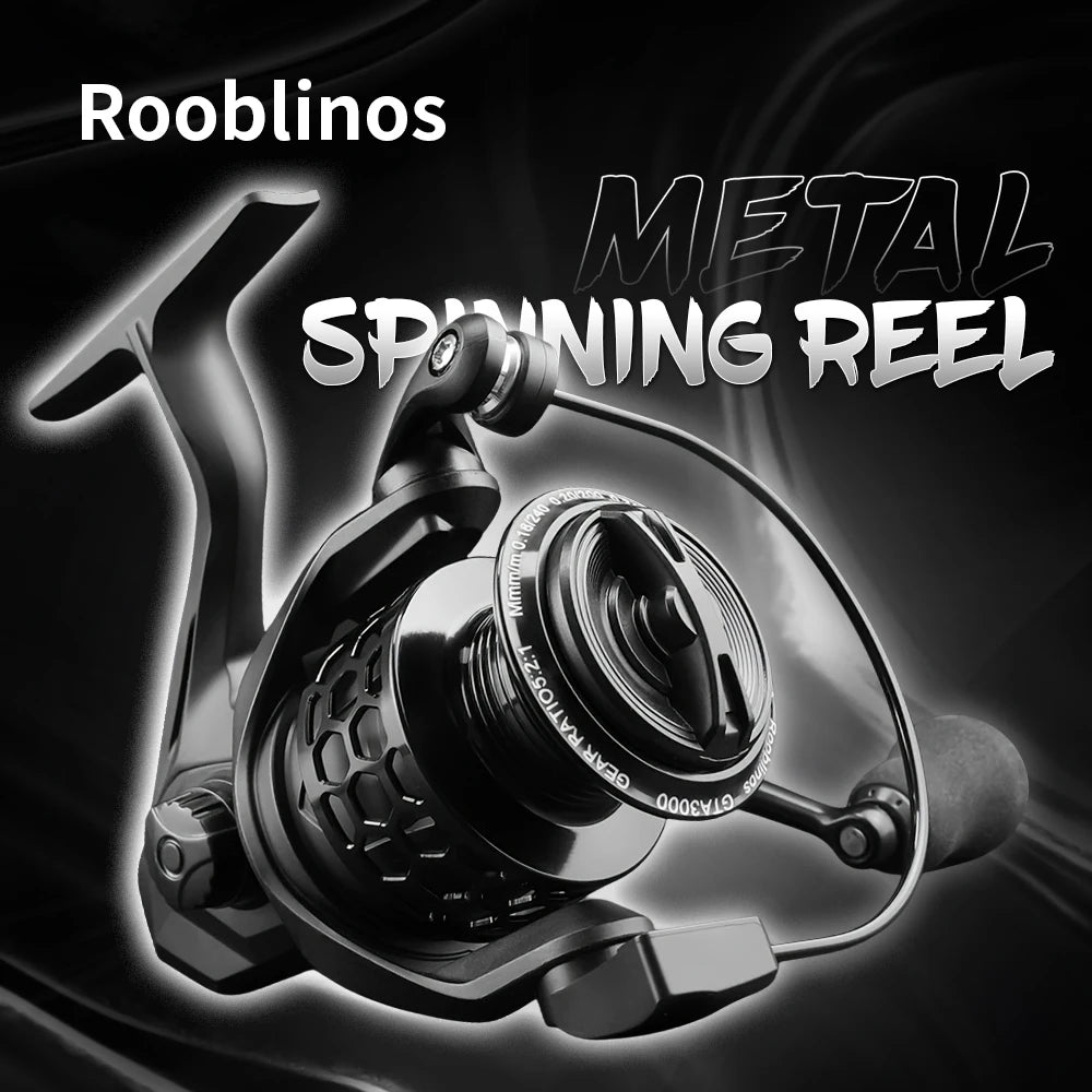 Rooblinos Universal Metal Spinning Reel For Saltwater Angling