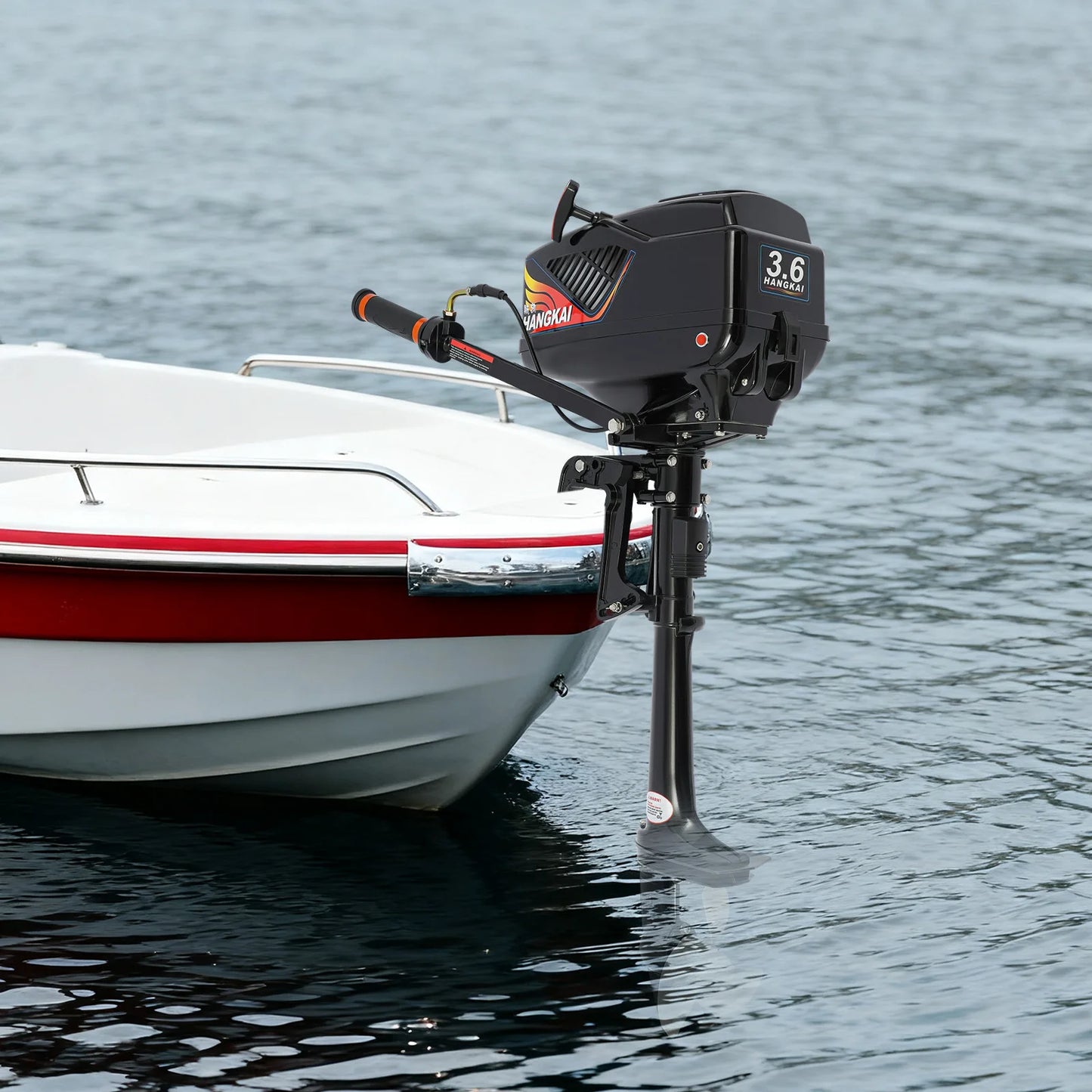 Bymaocar 3.6HP Gas Outboard Motor 2 Stroke Short Shaft For Dinghy Boats