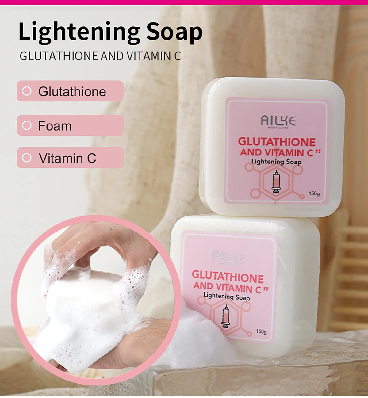 Ailke Glutathione Vitamin C Whitening Body Care Kit Set