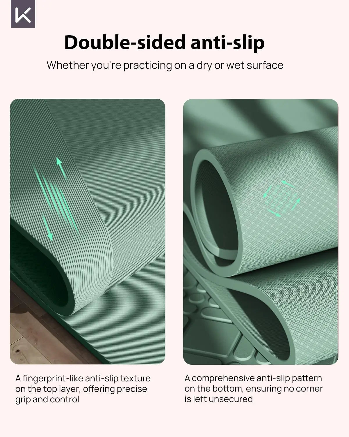 Non Slip Eco Friendly Yoga Mat for Pilates and Fitness