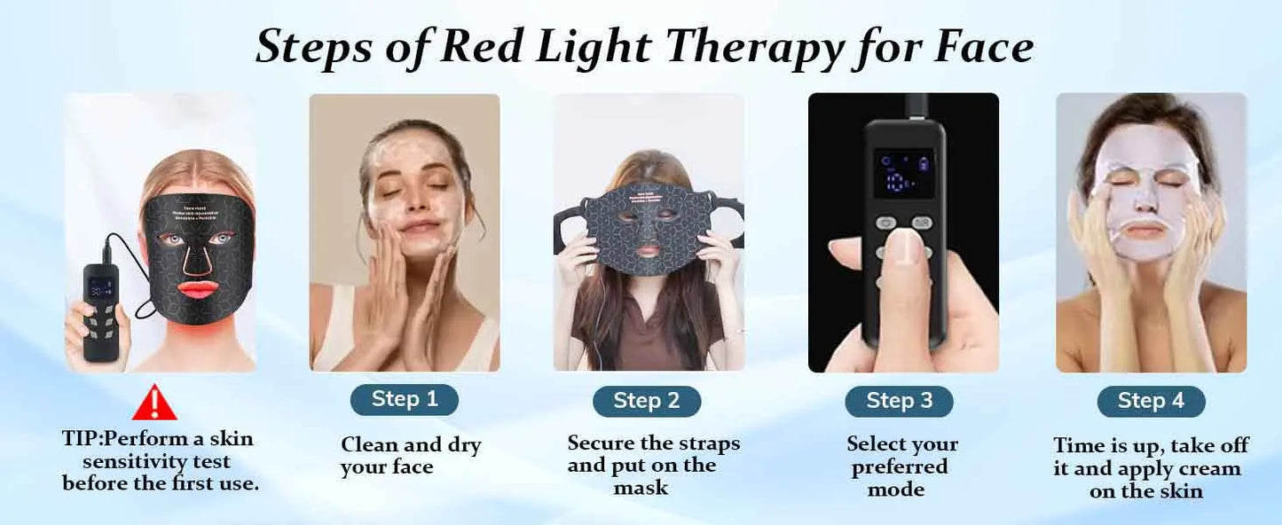 UBilli 4 Modes Portable LED Face Mask For Anti Aging