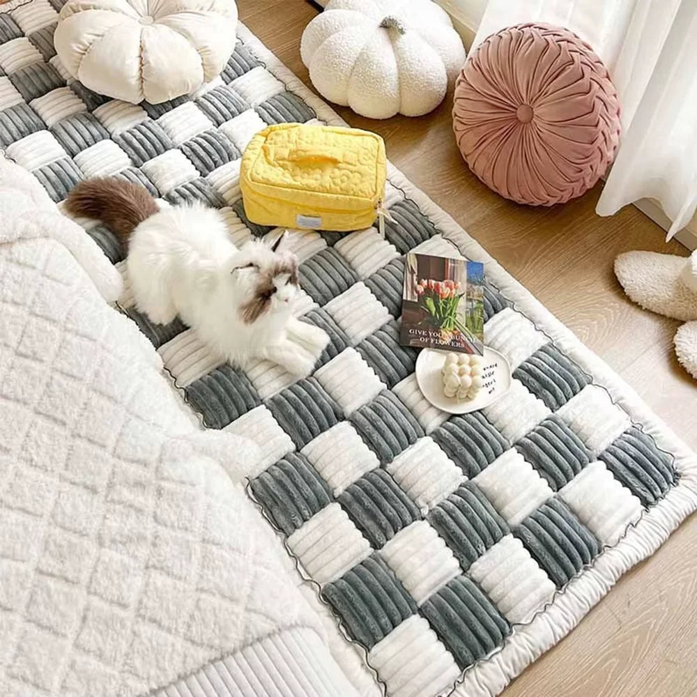 Waterproof Coral Fleece Pet Bed Mat and Car Seat Cover