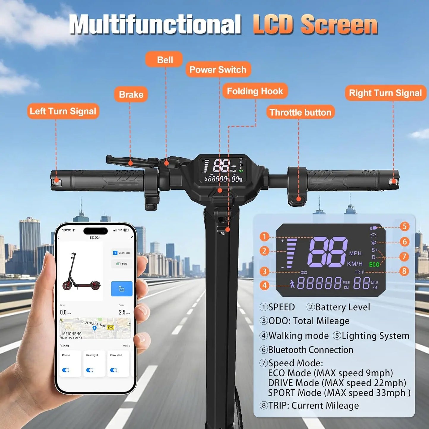 Premium Folding Electric Scooter For Daily Commuting And Travel