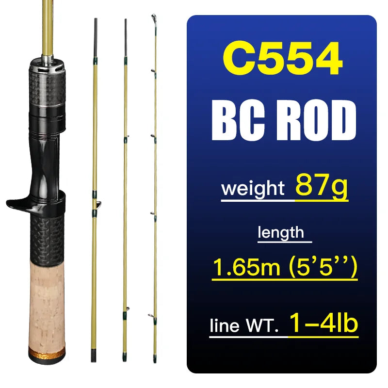 SeaSir Silent Stream Carbon Fiber Four Section Fishing Rod