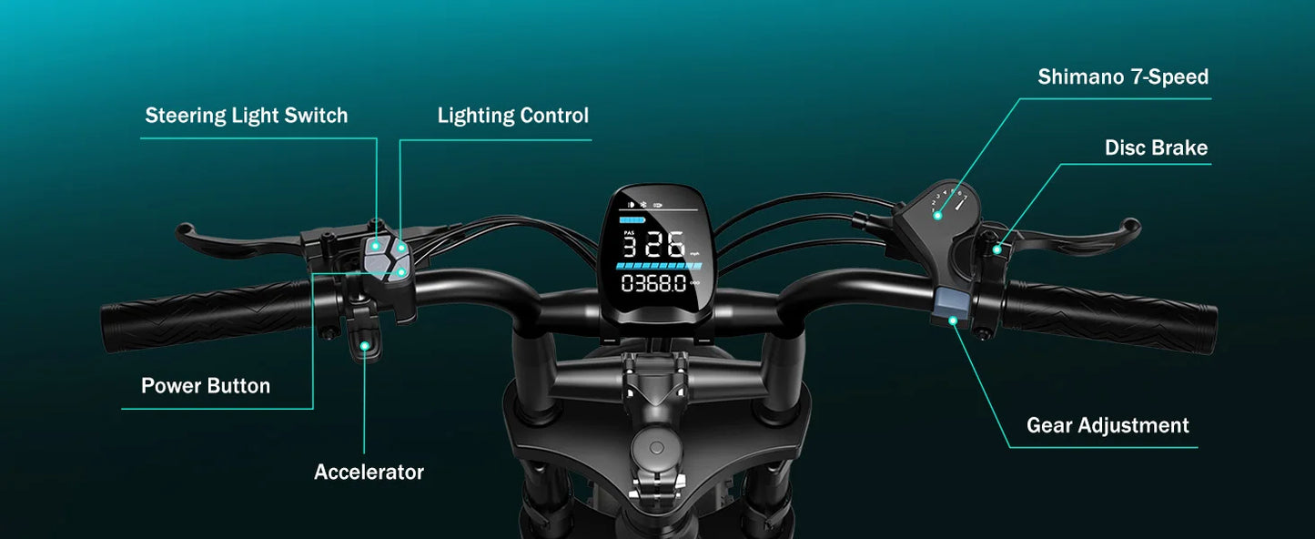 TST R002S 1500W Electric Bike TS TST GRP LLC AllTerrain