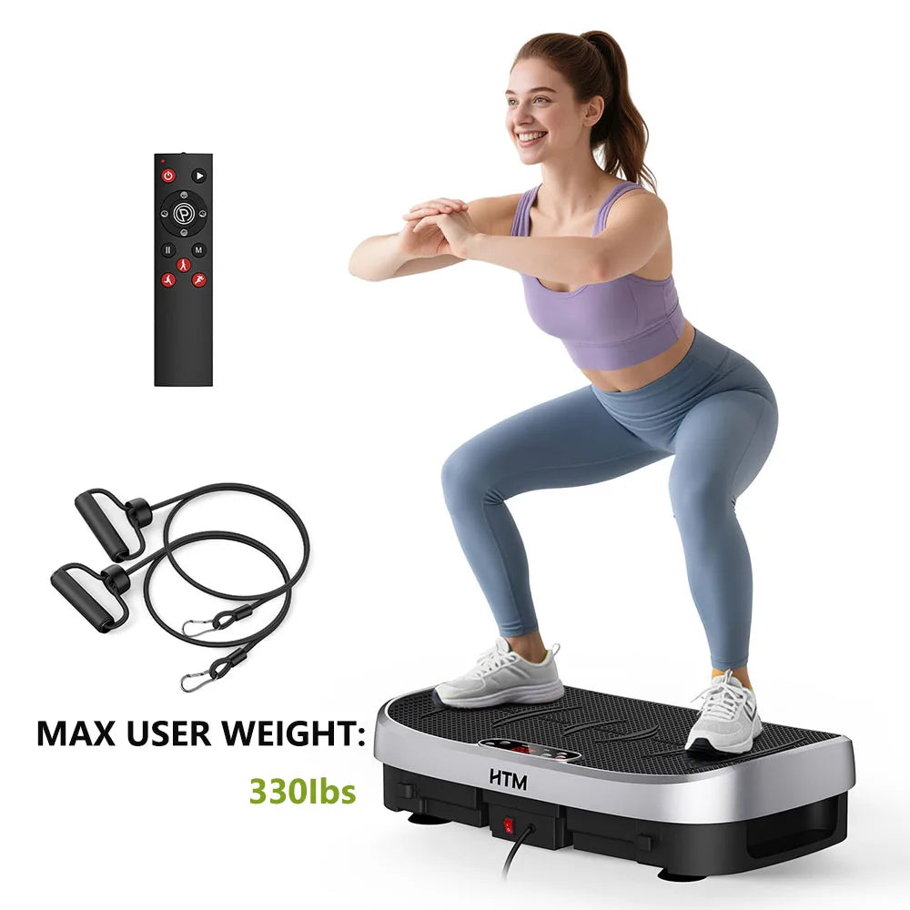 HTM Vibration Plate Fitness Multi Function Trainer for Home Gym