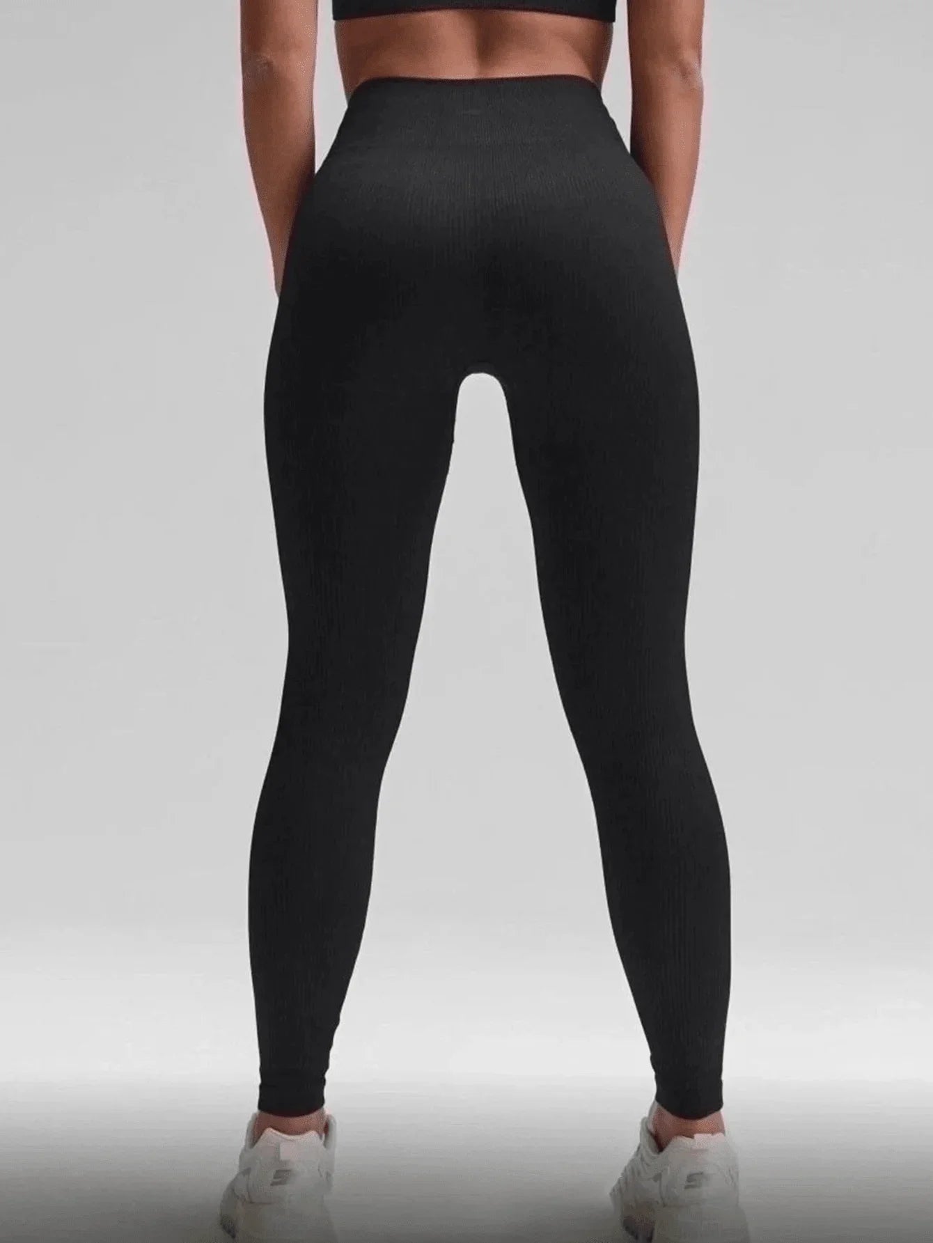 Seamless Yoga Leggings With Tummy Control And Wide Waistband