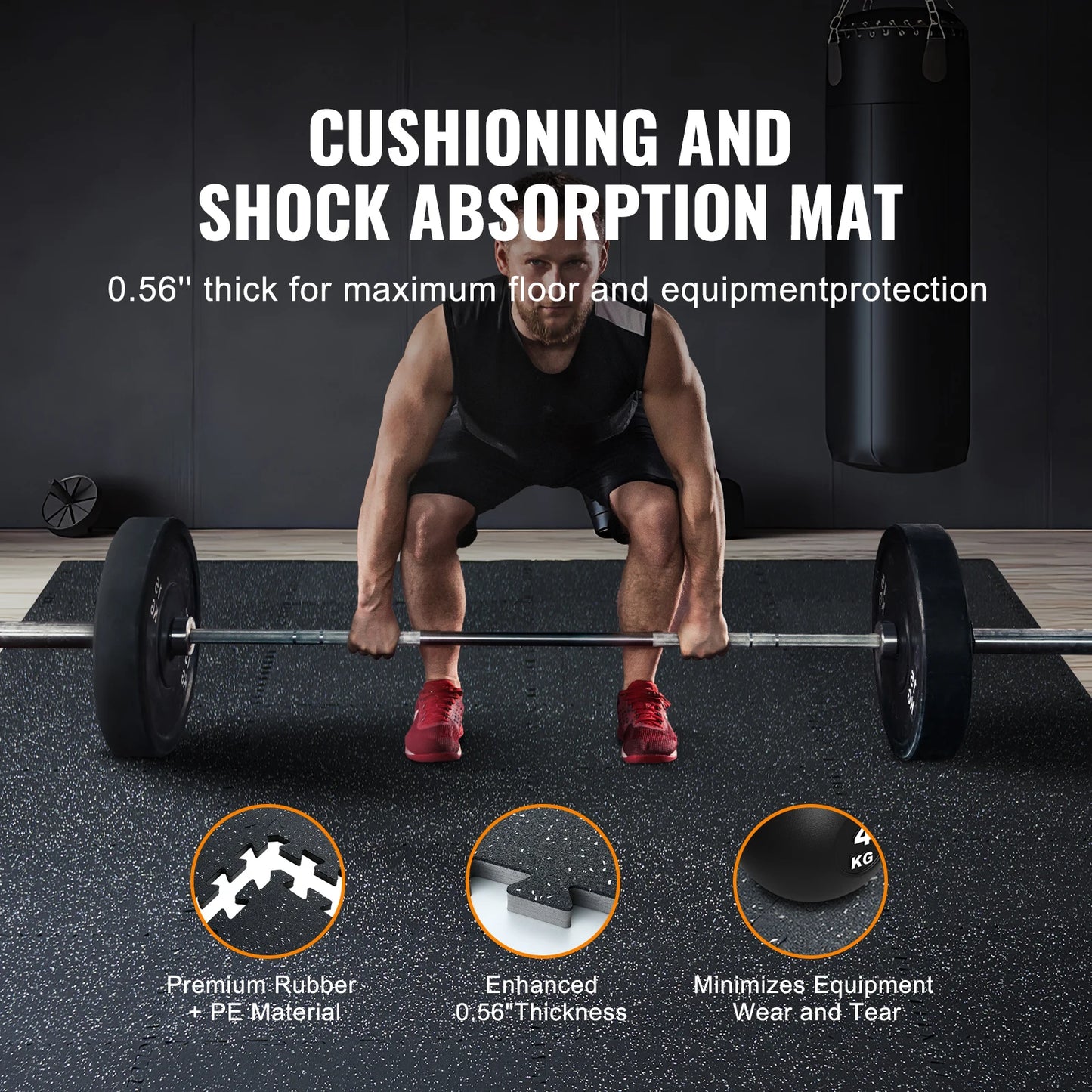 Interlocking Floor Mats For Home Gym With EVA Foam