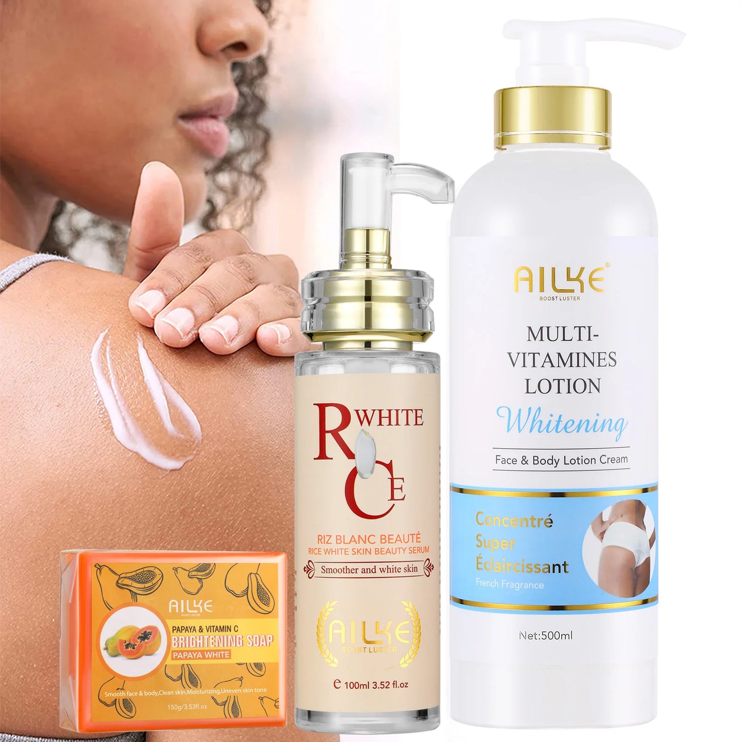 Ailke Multi Vitamin Whitening Body Lotion Enhances Radiant Skin Tone