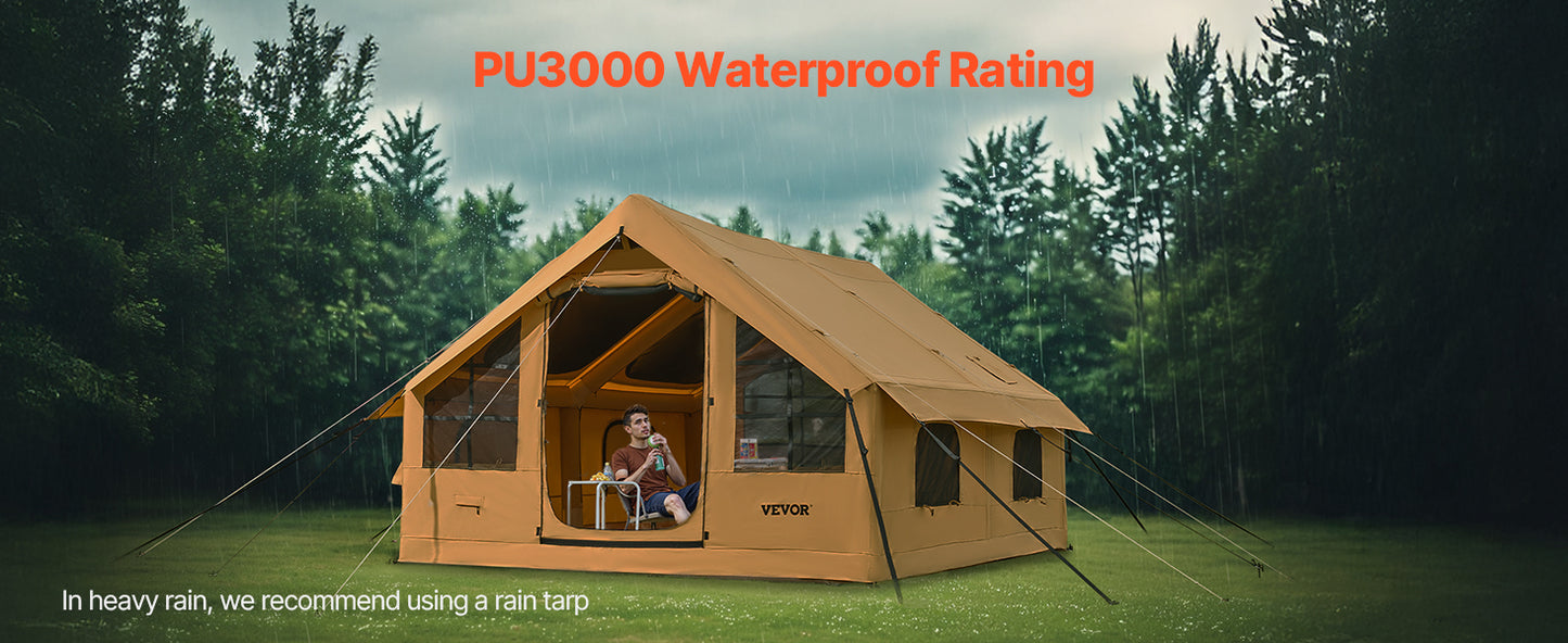 Vevor Inflatable Glamping Tent With Pump And Stove Jack