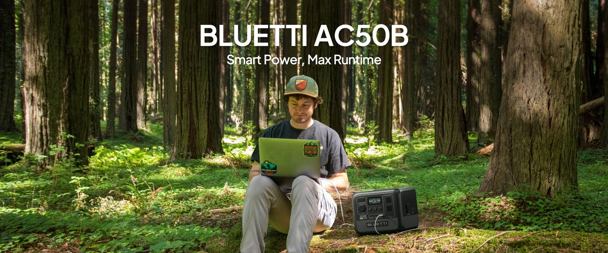 BLUETTI AC50B Portable Power Station 700W 448Wh Solar Generator